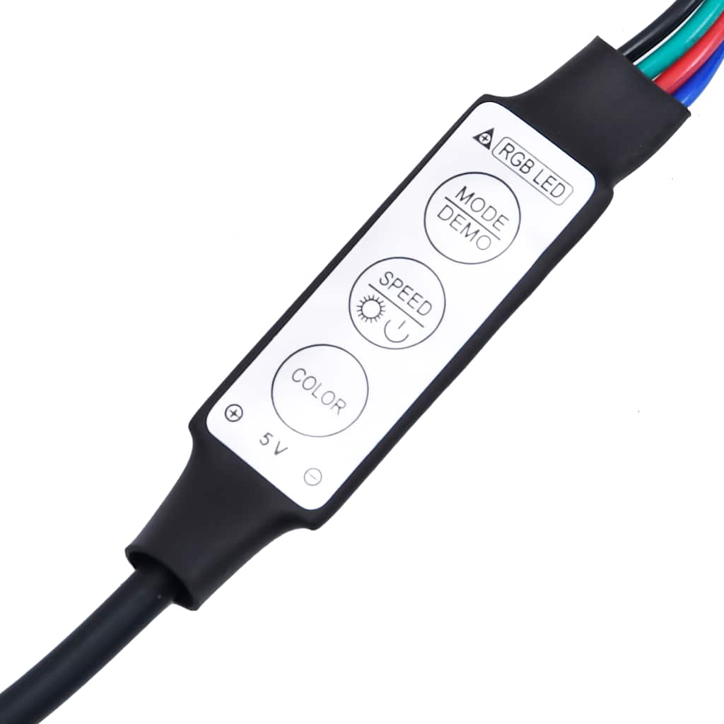 TV Cabinet with LED Lights Old Wood 300x35x40 cm Engineered Wood